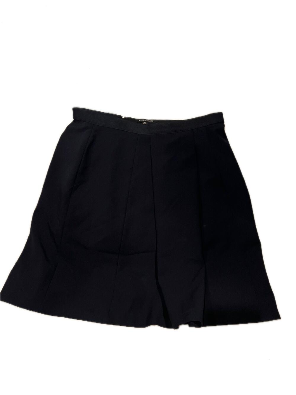Ellen Tracy pleated midi skirt Womans 12 Black